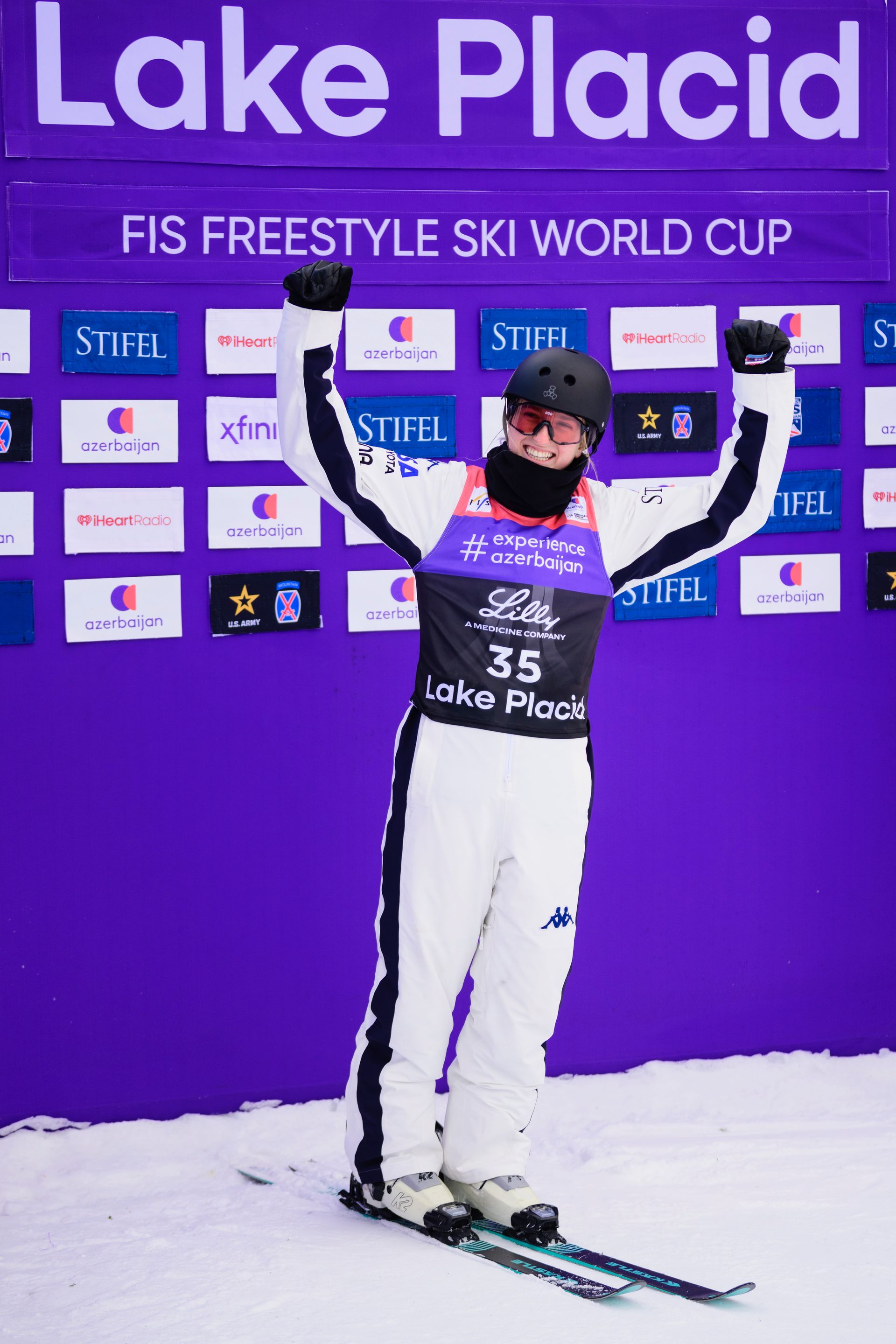 Beau Napolitano on the podium with a 3rd place finish at Lake Placid NorAm