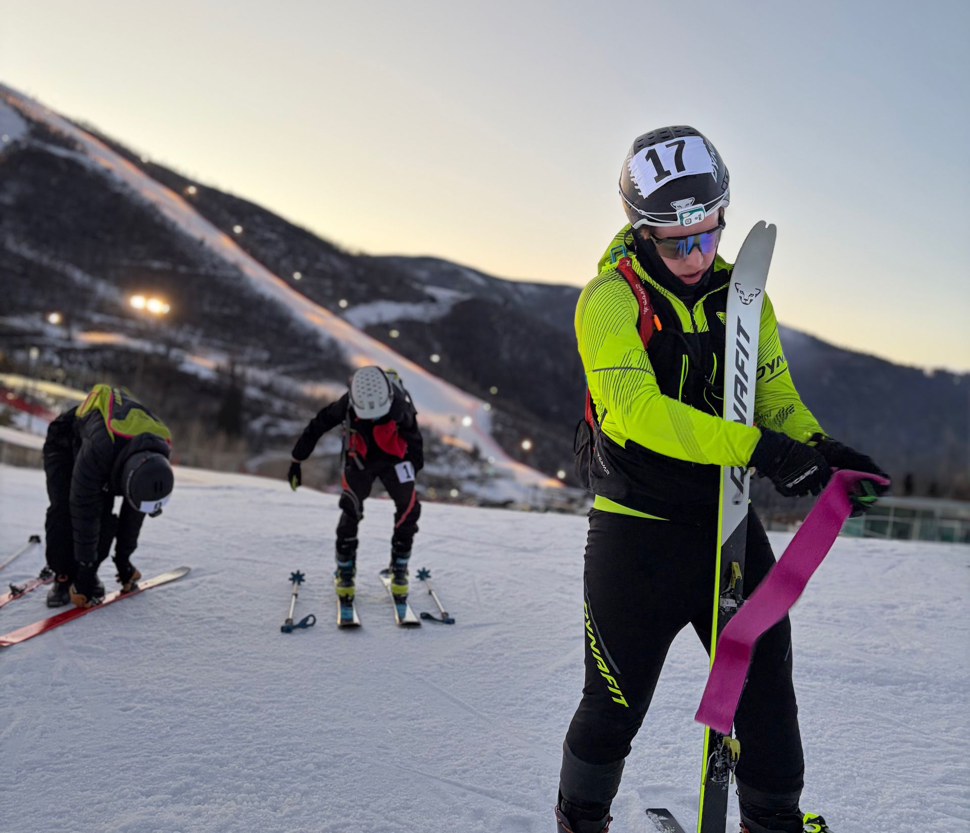 Sunset transitions at the Olympic Park