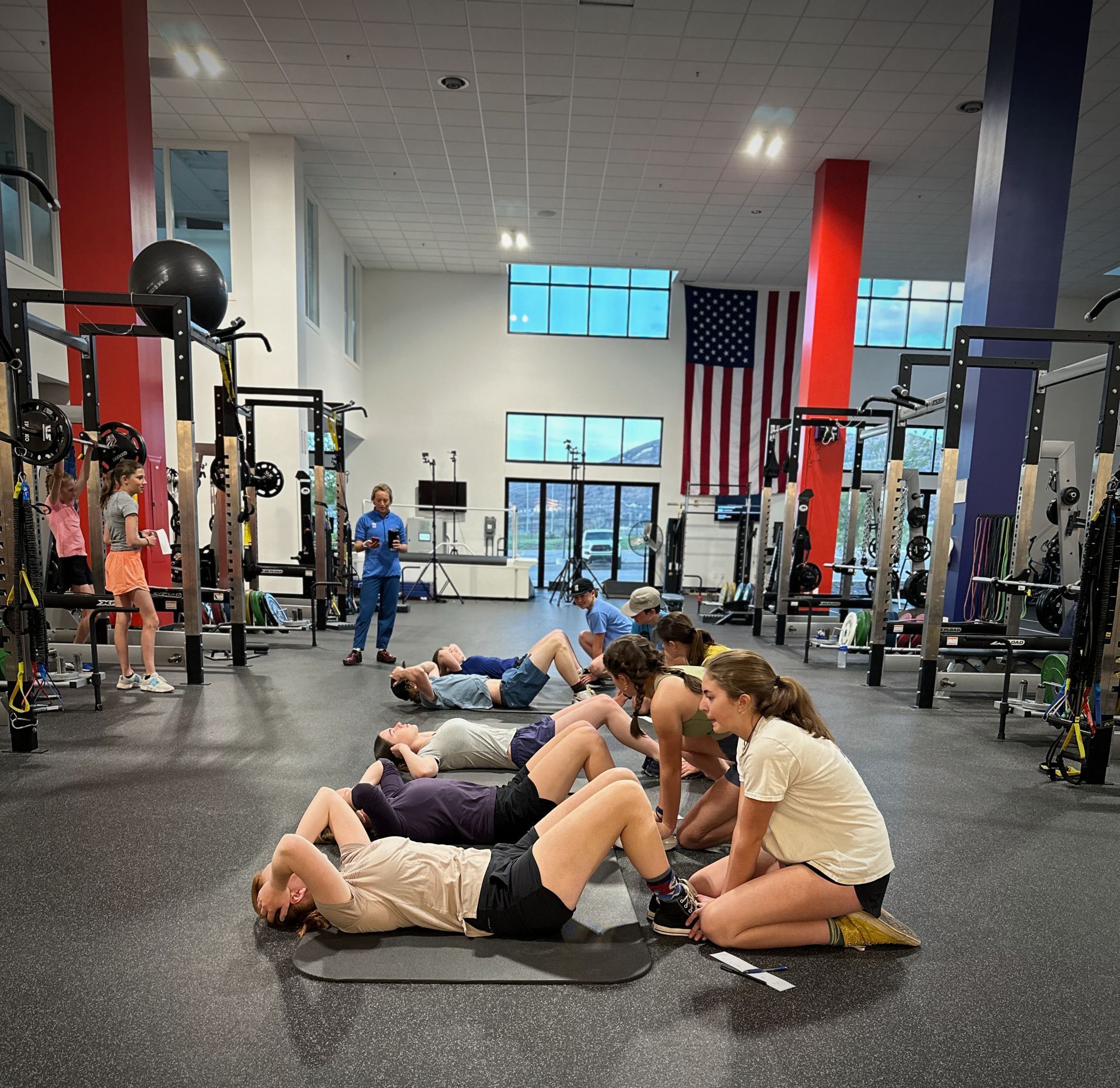 PCSS athletes training together at the Center of Excellence
