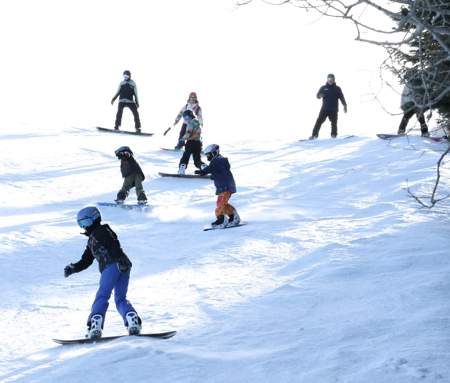 Snowboarders at Park City Mountain
