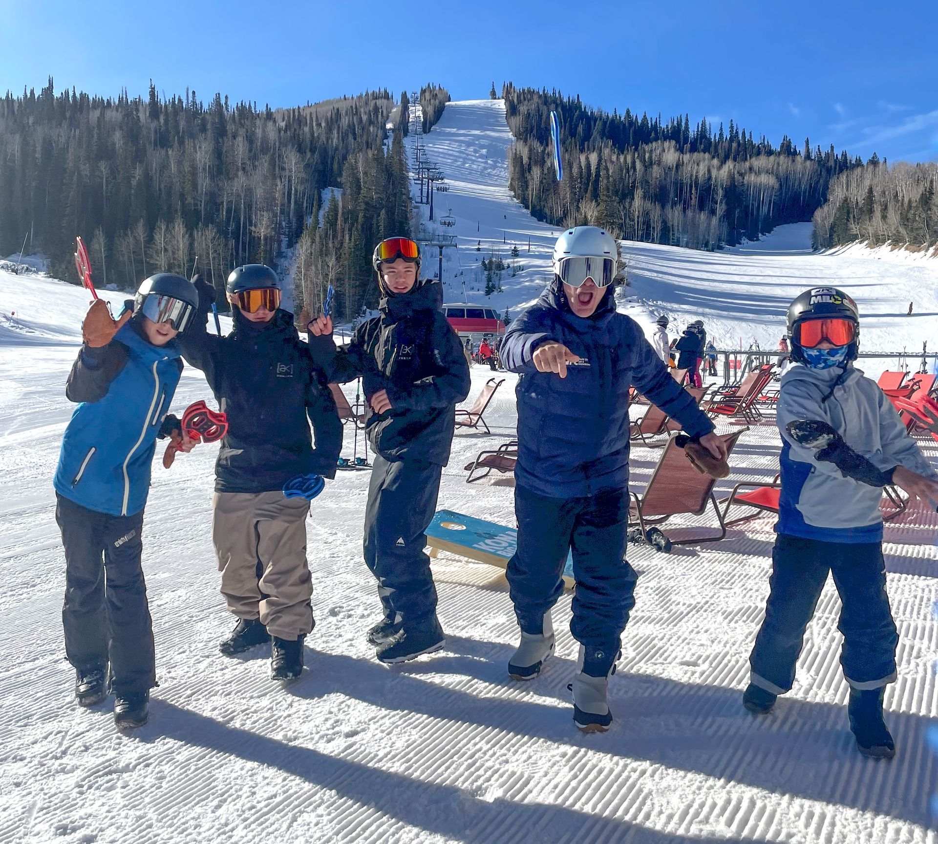 Coach Billy leads the crew in a throwing star drill.