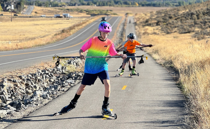 Junior Comp Team roller skiing