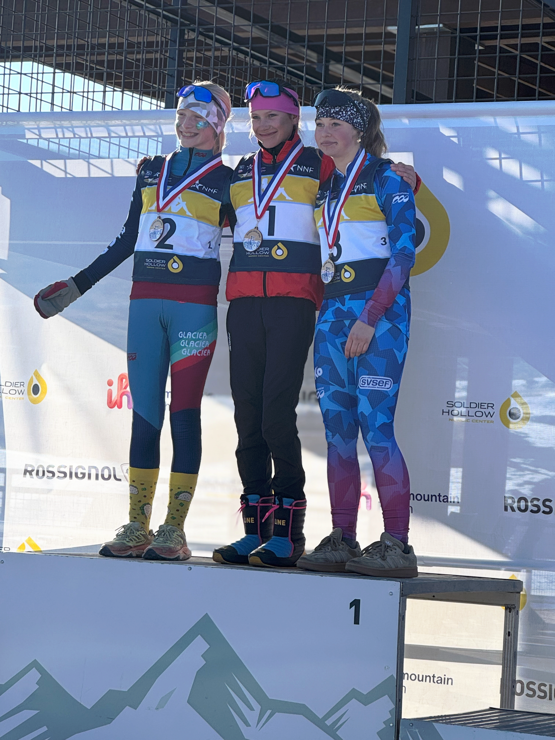 Mira Smeyak won both U14 races at the Super Q