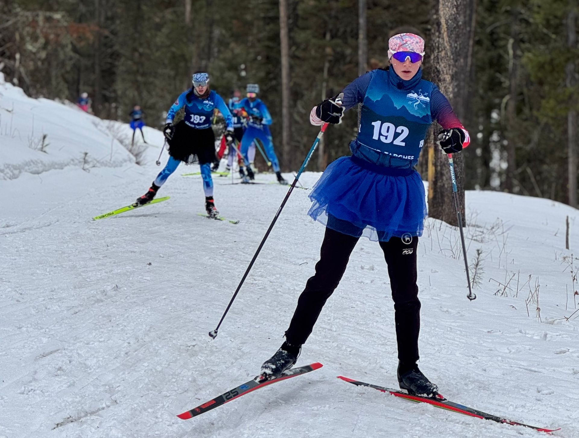 Dylan Taylor competes at Western Nordic Club Championships