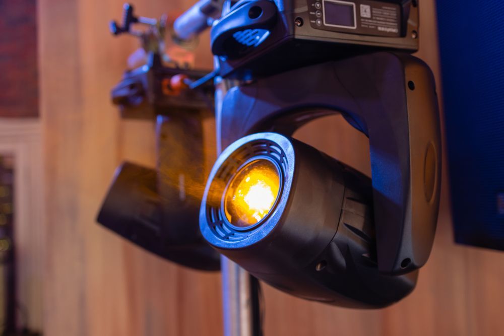 Dj Performing At A Concert, Silhouetted Against Screen With X-ray — Kennedy Amplifier Hire Service In South Mackay, QLD