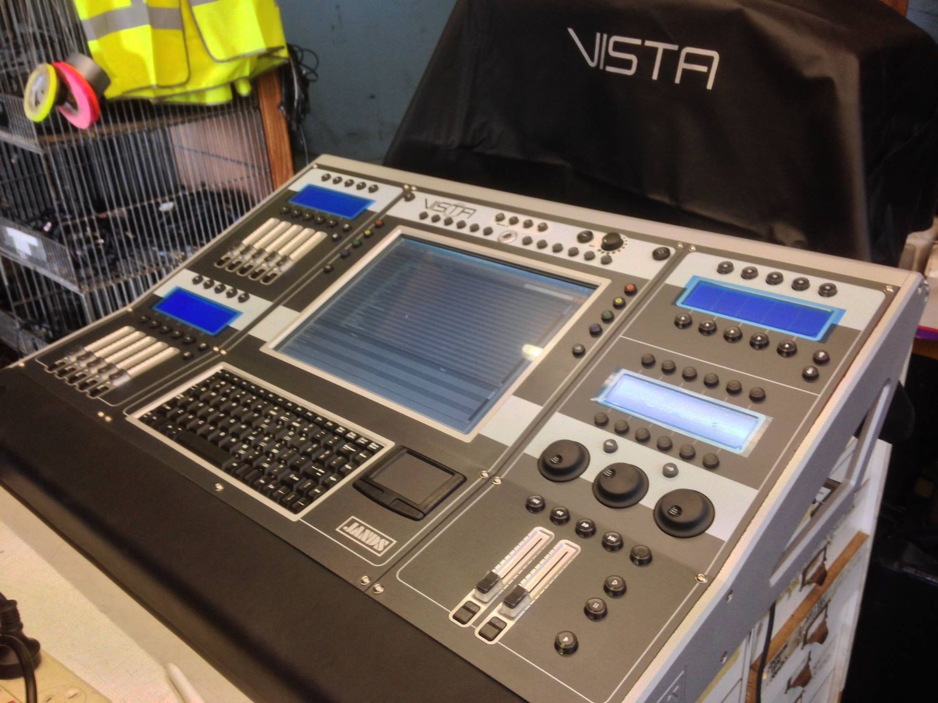 Gray And Black Vista Lighting Control Console With Multiple Buttons — Kennedy Amplifier Hire Service In South Mackay, QLD