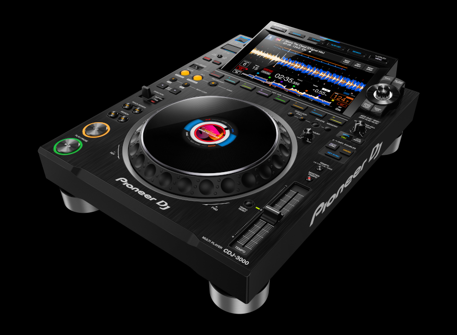 Black Pioneer Dj Cdj-3000 Multi Player — Kennedy Amplifier Hire Service In South Mackay, QLD