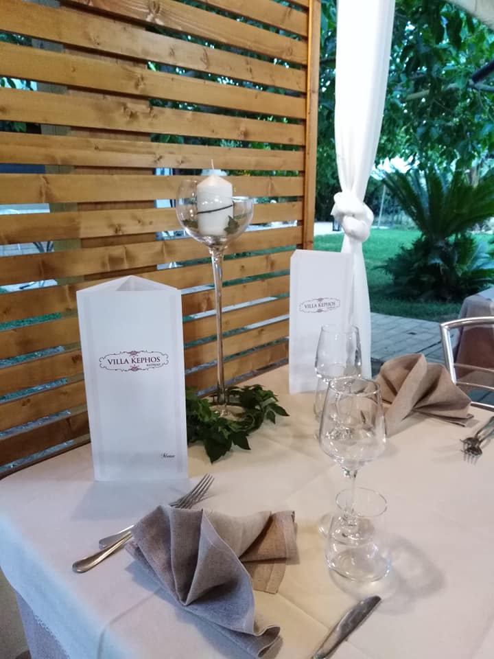 tavolo del ristorante per eventi