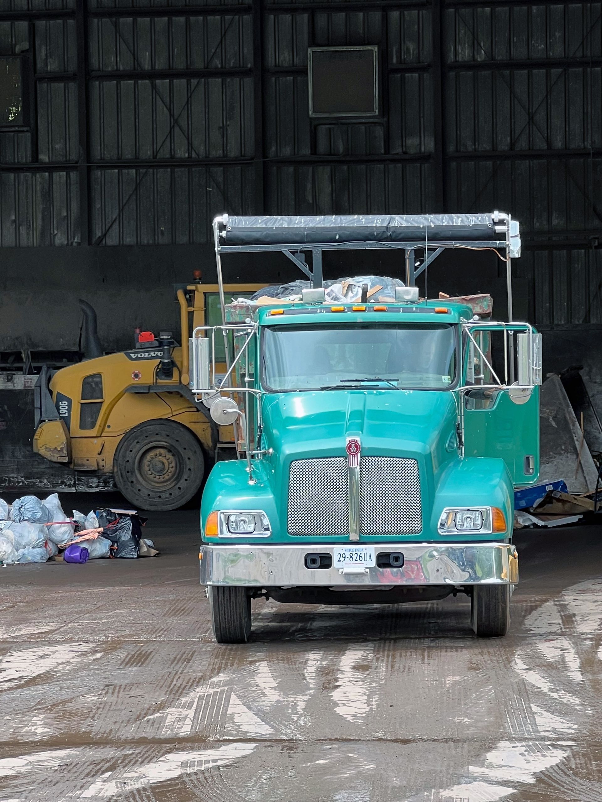 Dumping at the Laurel Valley Solid Waste Transfer Station in Culpeper, VA
