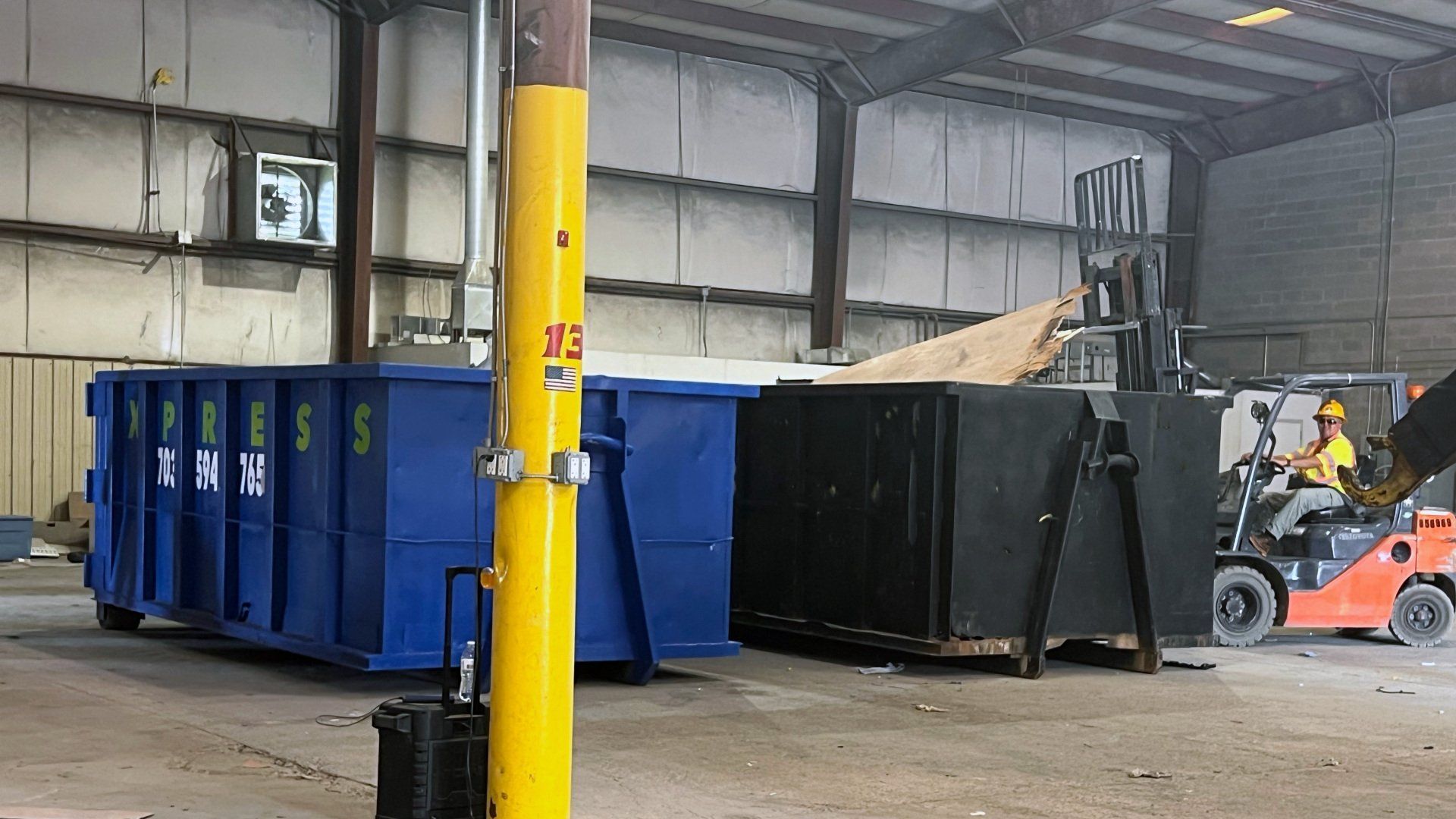 20-yard dumpster in Manassas, VA near Innovation for commercial cleanout