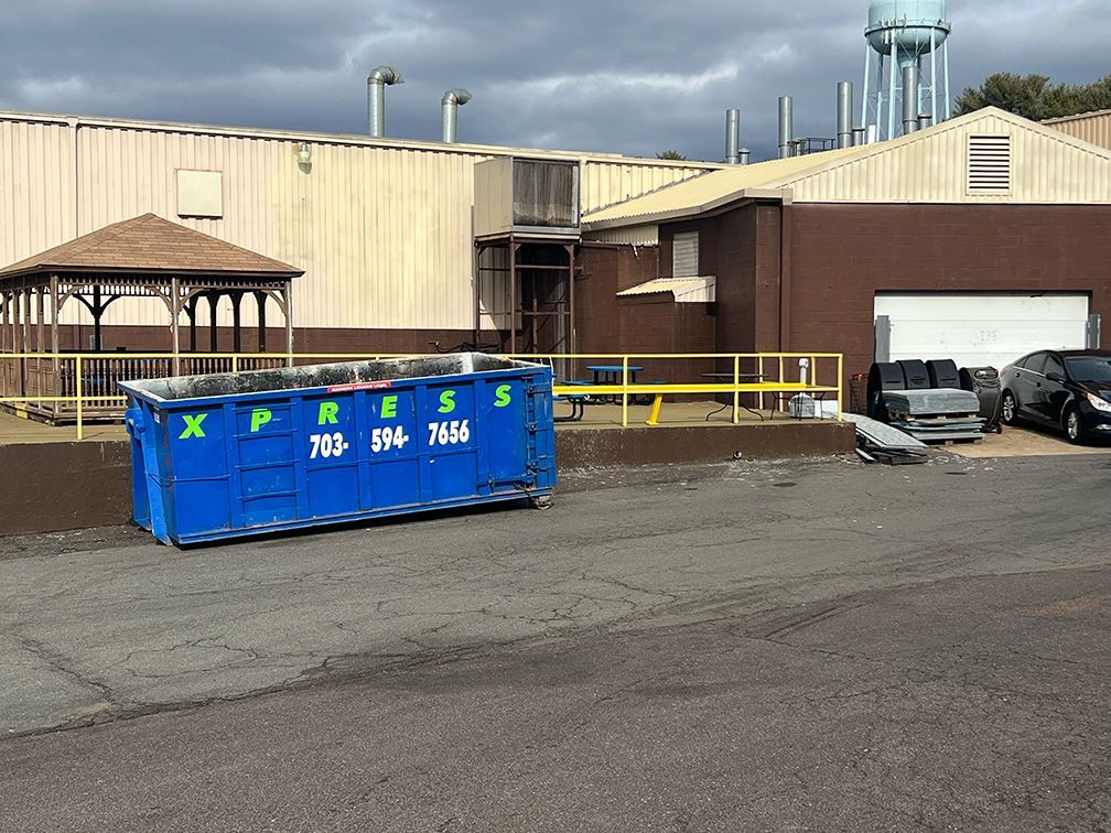 30 yard roll off dumpster for commercial project in Culpeper VA