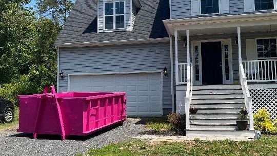 Roll-off dumpster rental for rural estate cleanout in Orange VA