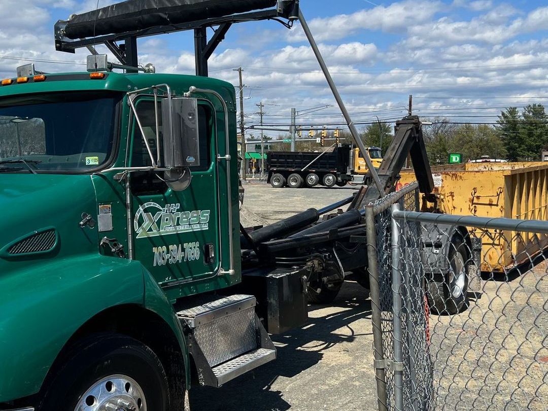 construction dumpster rental in Manassas Park VA job site