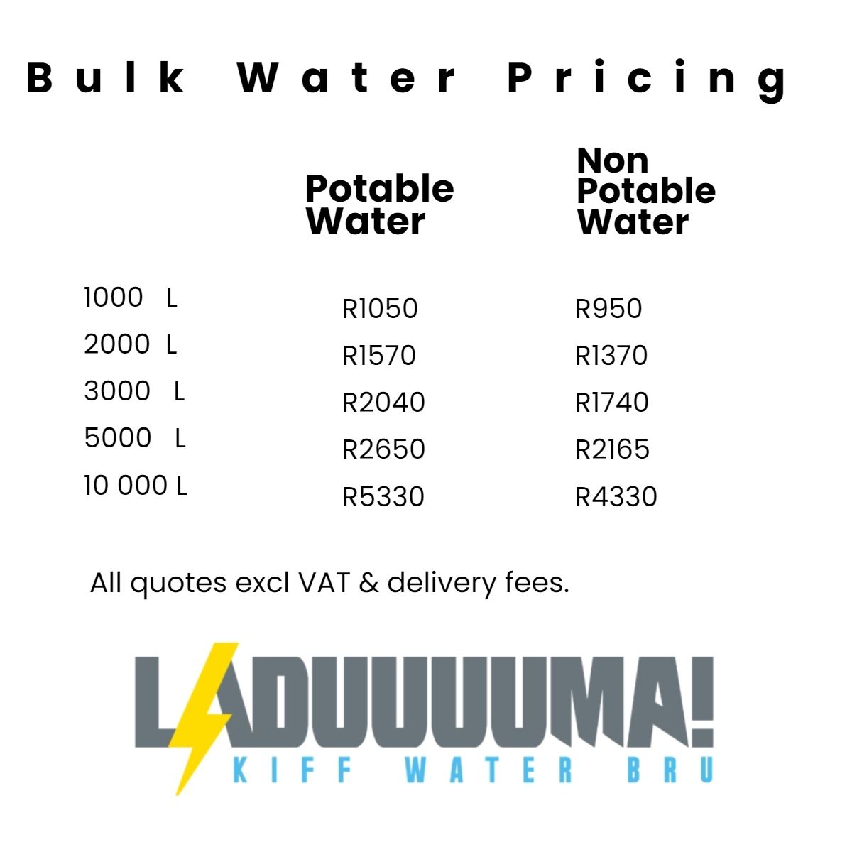 Potable Water Delivery