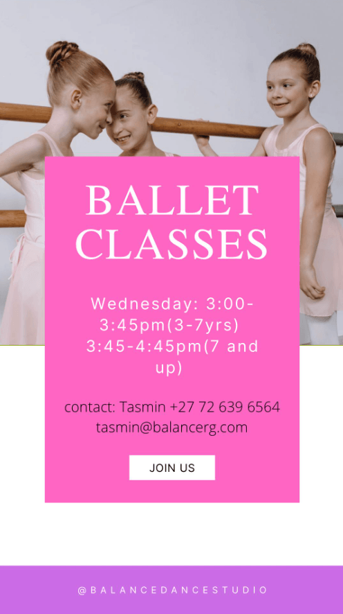 Ballet Classes Durban North