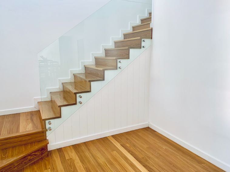 Wooden Staircase — Builders in Port Stephens, NSW