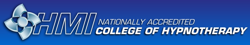 A logo for the nationally accredited college of hypnotherapy