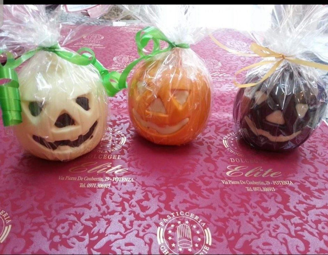 zucche halloween di cioccolato