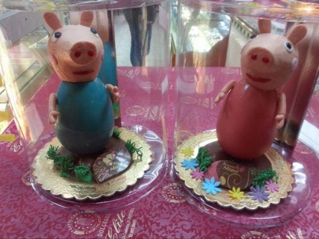 Peppa Pig di cioccolato
