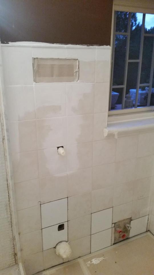 Bagno in fase di ristrutturazione