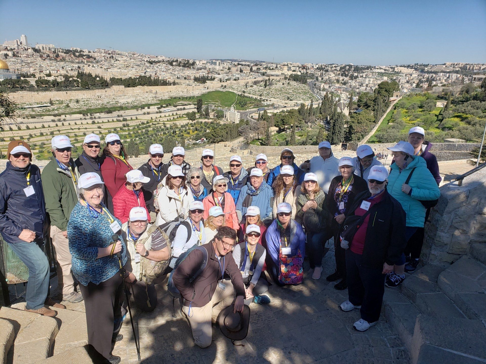 Pilgrimage group at the Old City of Jerusalem