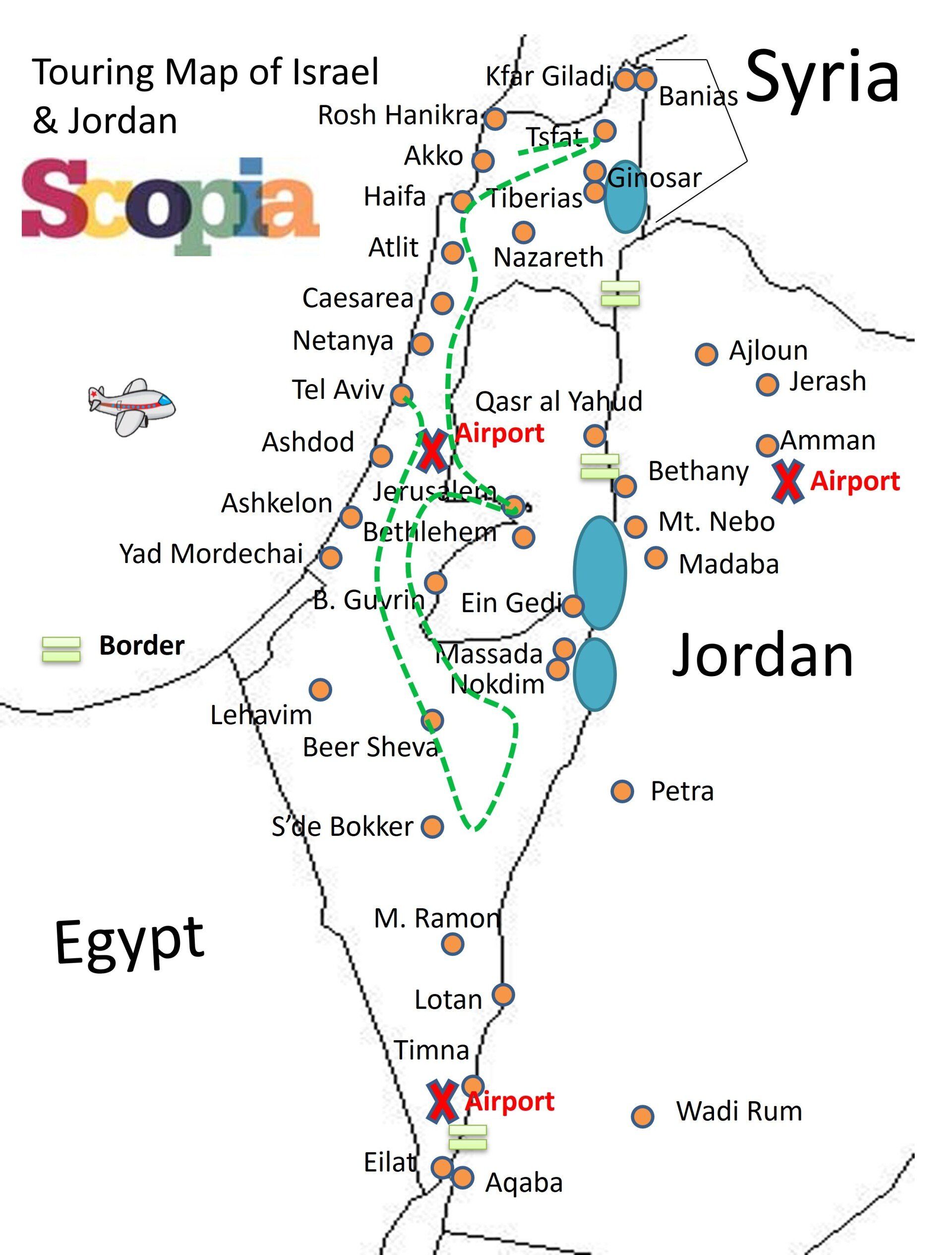 Gathering of the Diasporas tour map.