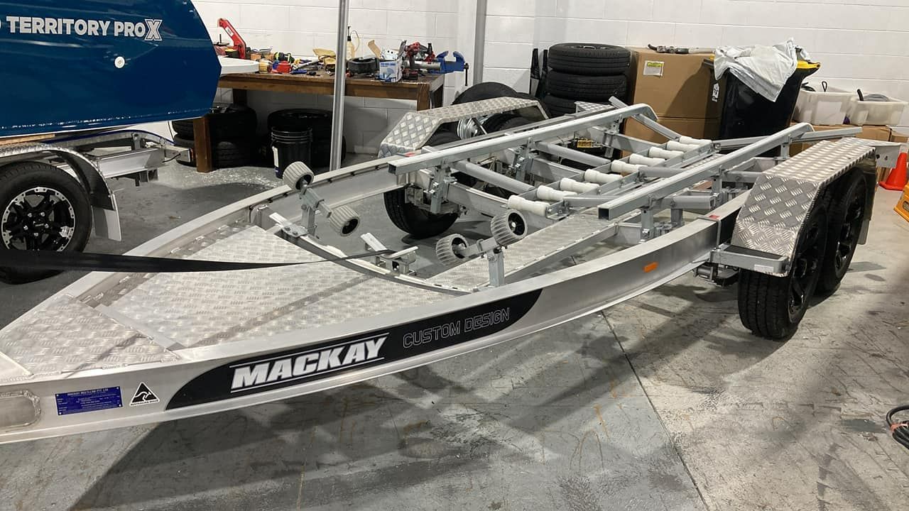 New, Unpainted Aluminum Boat Trailer — In Tune Marine in Cairns, QLD