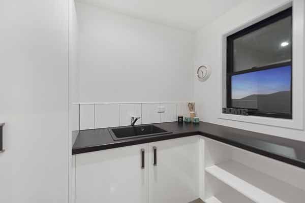 Interior of a newly constructed kitchen