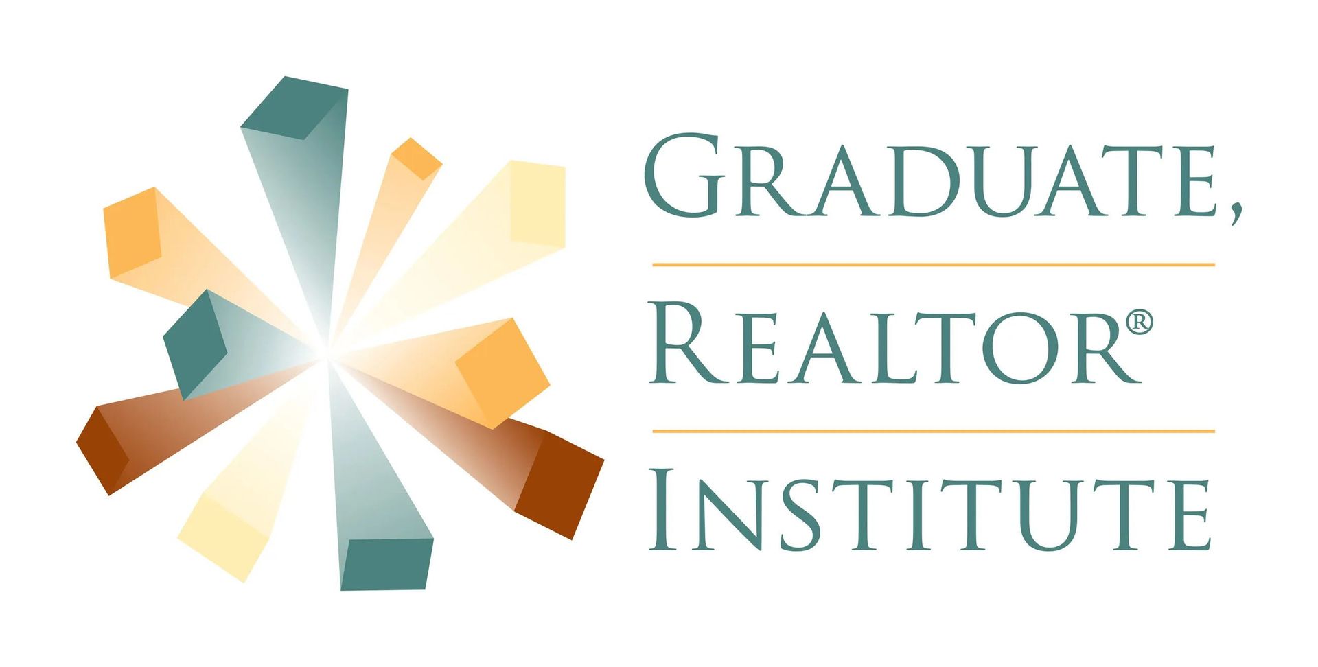 Logo of the Graduate Realtor Institute. Features a starburst design with the text 