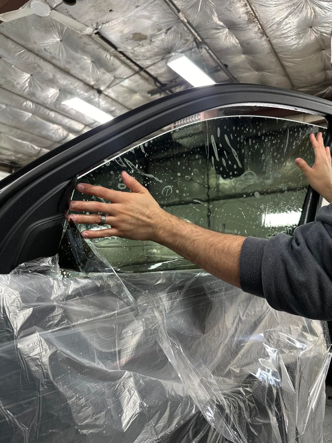 professional auto window tinting installation