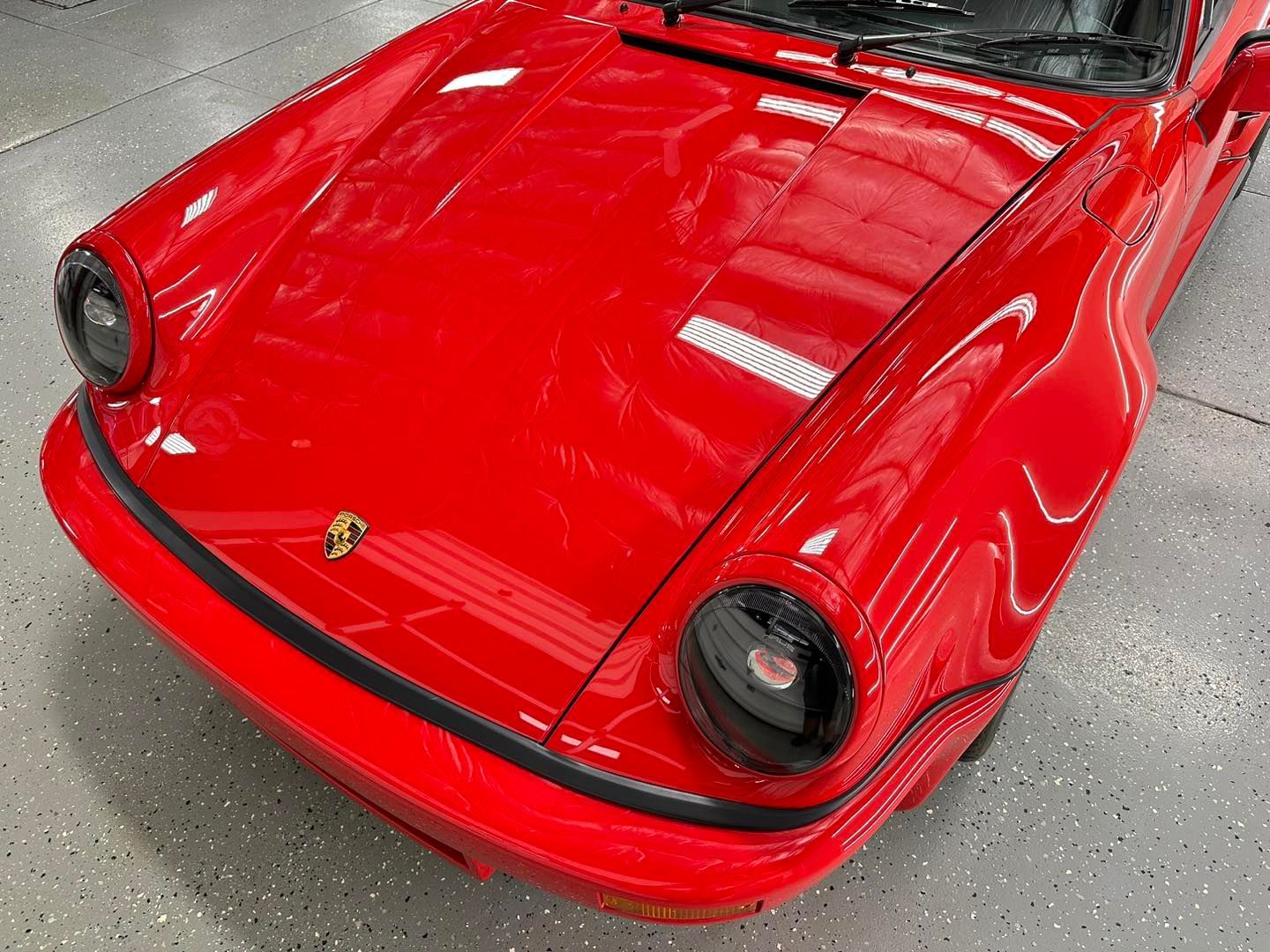 red car with ceramic coating