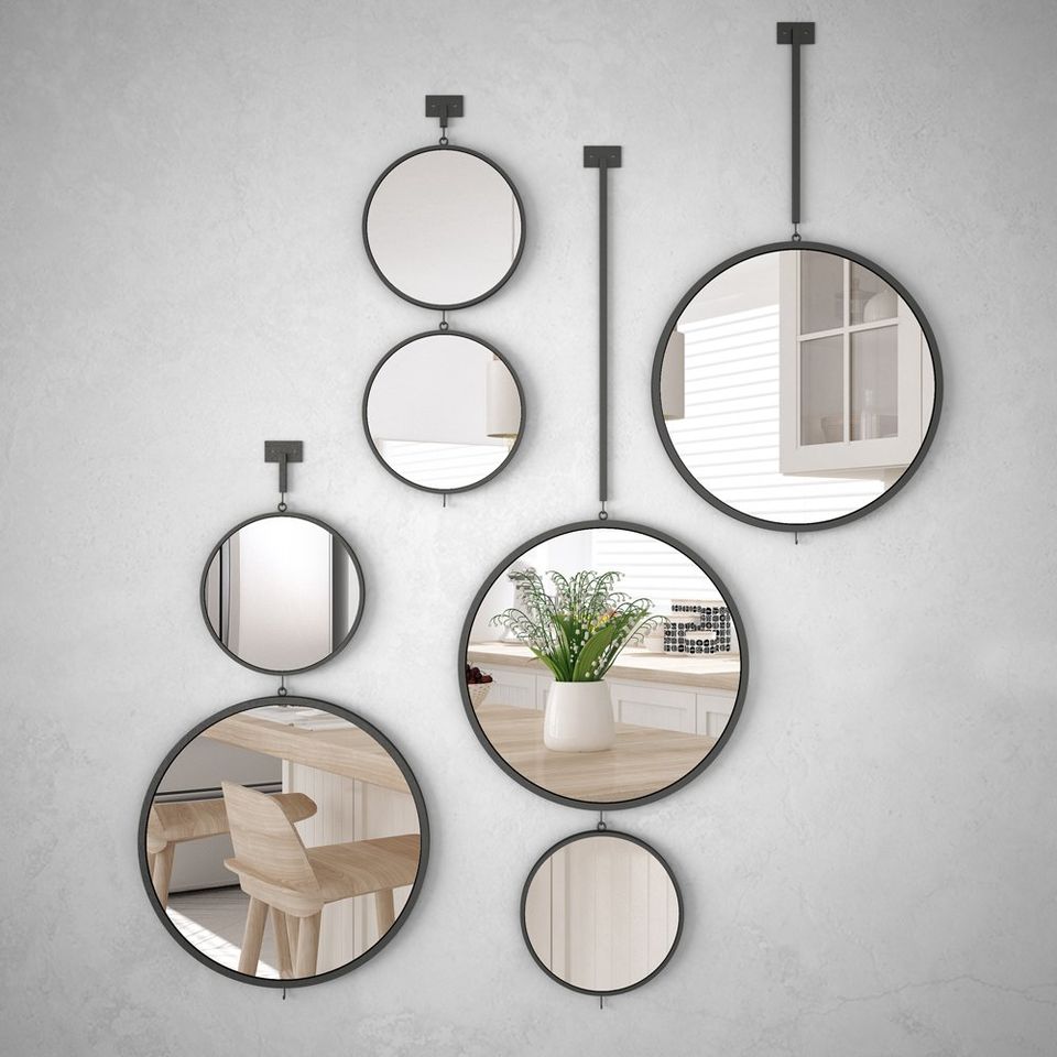 Round Mirrors Hanging on the Wall — Stuart, FL — Monterey Glass Specialists