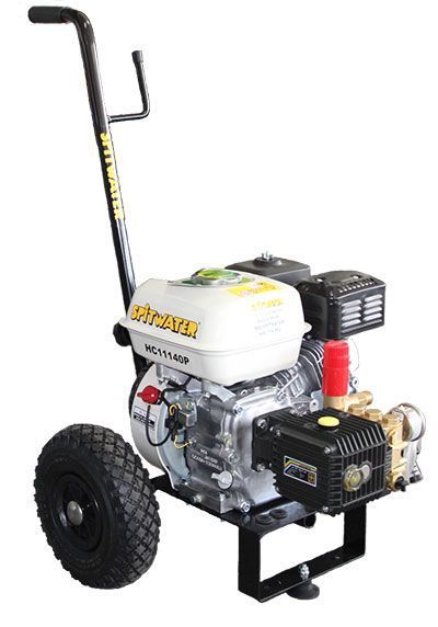 A Gas Powered Pressure Washer With Wheels And A Handle — JC Hire In Bli Bli, QLD