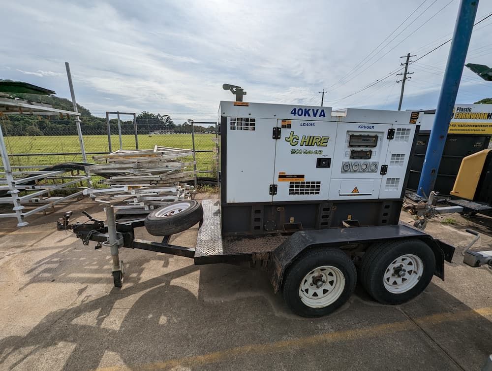 Trailer Mounted 40kva Generator — JC Hire In Bli Bli, QLD