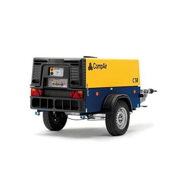 Compair C50 Portable 175cfm Compressor — JC Hire In Bli Bli, QLD
