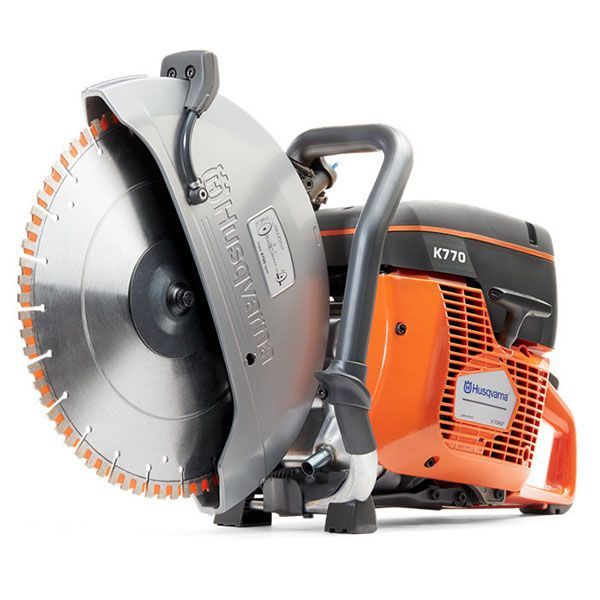 A Husqvarna Circular Saw Is Shown On A White Background — JC Hire In Bli Bli, QLD