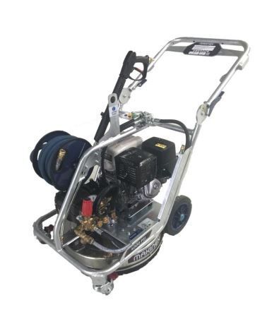 A Pressure Washer With A Hose Attached To It On A White Background — JC Hire In Bli Bli, QLD