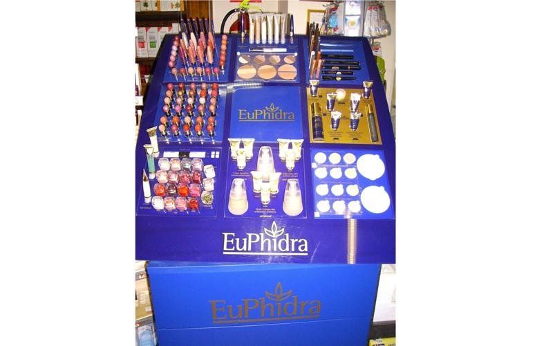 Espositore di prodotti di cosmesi EuPhidra
