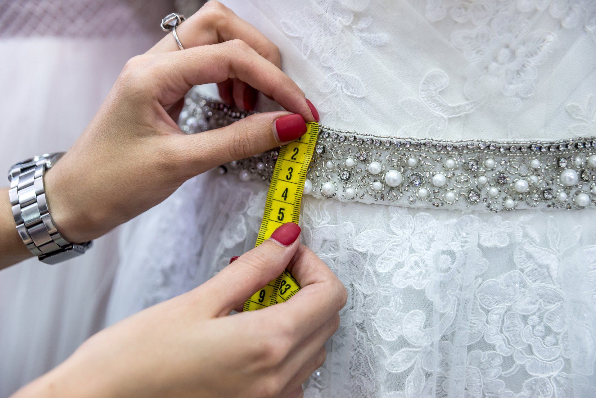 Measuring The Wedding Dress — South Perth, WA — Megan Adele Alterations