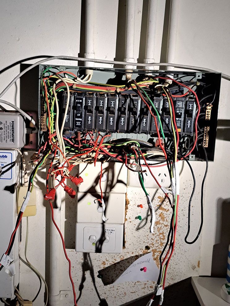 Messed up wirings — Electricians in Palmerston, NT