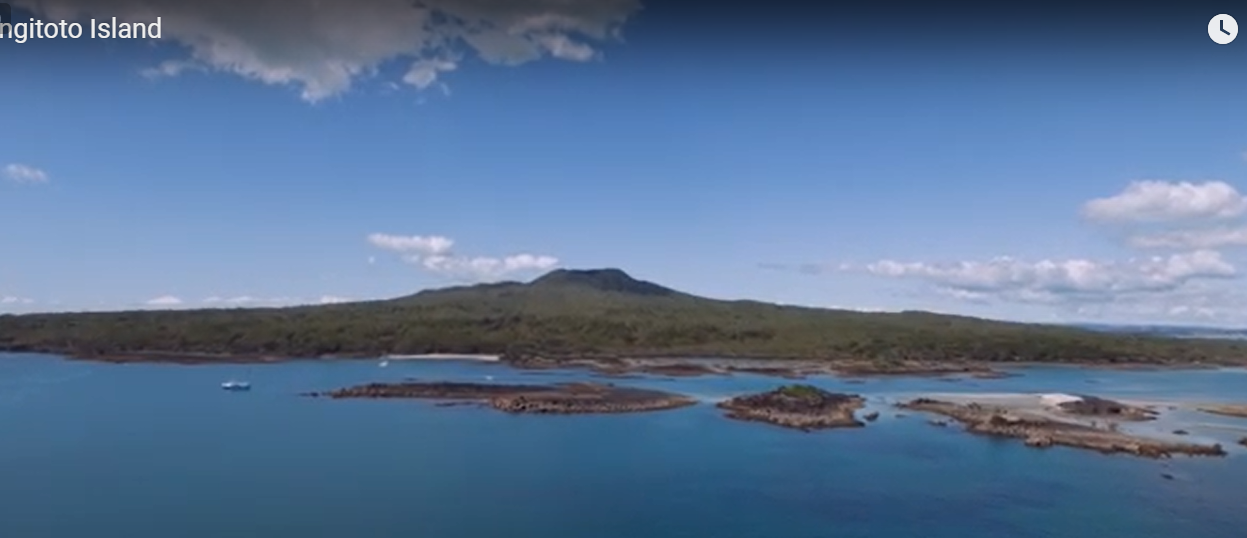 Photo of Rangitoto as seen from the North Shore of Auckland, home of the North Shore Towing Company