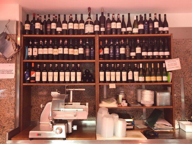parete di vini