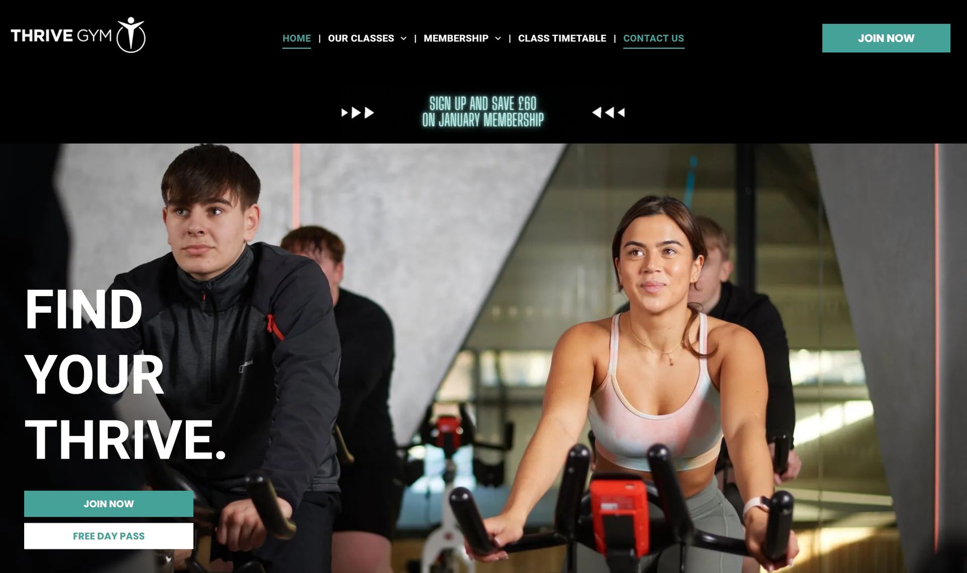 New Thrive Gym Website