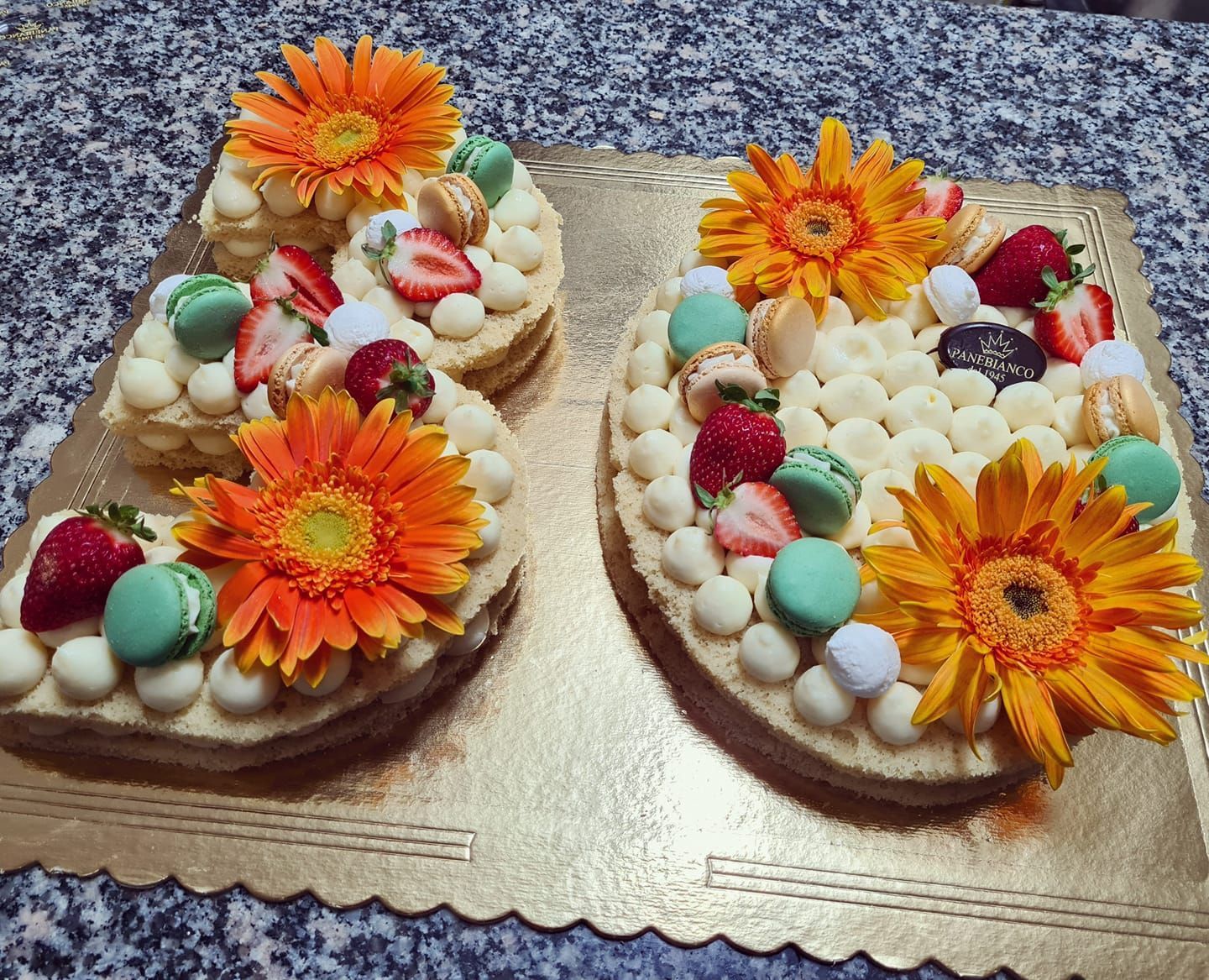 torta a forma di numero