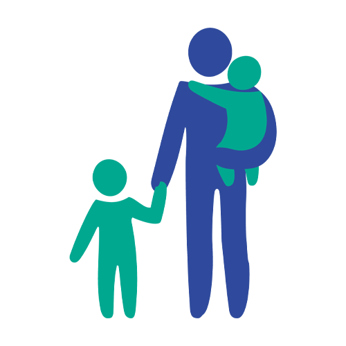 adult with children icon