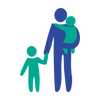 adult with children icon