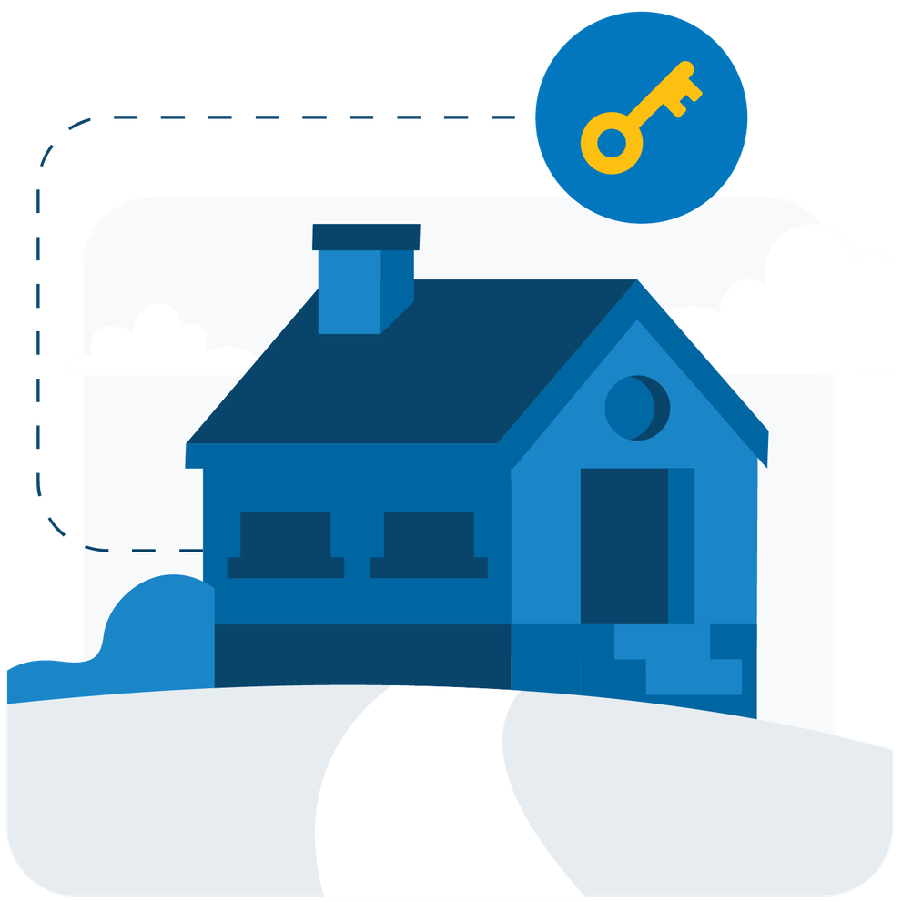 Blue Home icon