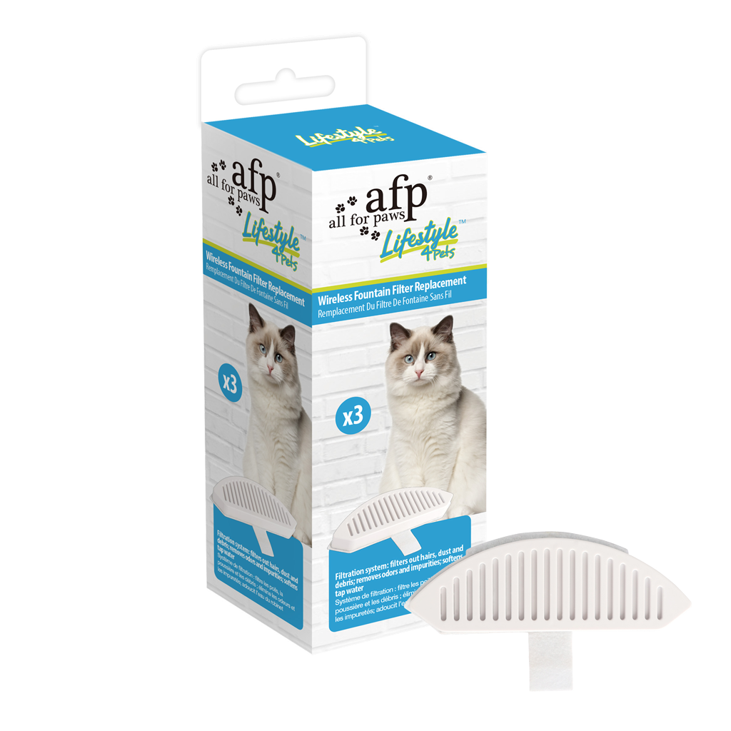 AFP Lifestyle 4 Pets Wireless Fountain Filter Replacement 3 pack