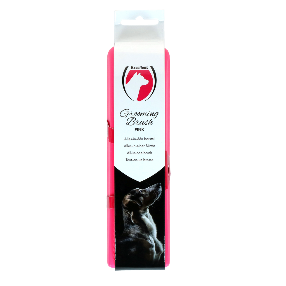 Excellent Pets Grooming Brush Medium Roze