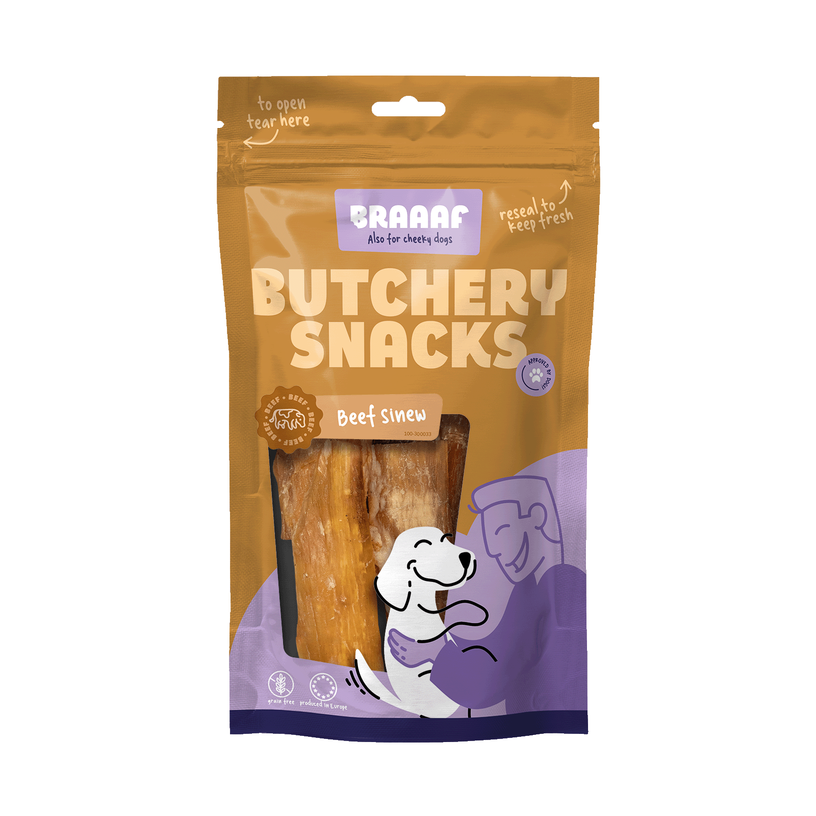Braaaf Butchery Snacks Runderpees 150 g